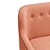 Spice Orange Mid-Back Armchair 3D model small image 2