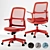 ErgoFlex Midback Mesh Office Chair 3D model small image 1