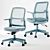 ErgoFlex Midback Mesh Office Chair 3D model small image 3