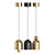 Brass Matte LED Pendant Light 3D model small image 3