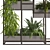 Modern Interior Vertical Plant Set 3D model small image 6