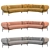 Modern Madda Sectional Sofa Set 3D model small image 1