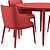 Modern Round Form Chair and Table 3D model small image 6