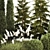 Urban Greenery Set: Cypress, Thuja, Juniper 3D model small image 4