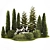 Urban Greenery Set: Cypress, Thuja, Juniper 3D model small image 6