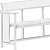 Modern Minimalist Clerici Bench 3D model small image 5