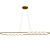 Contemporary Copper LED Chandelier - 120x120 cm 3D model small image 3