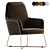 Contemporary Jamie Lounge Chair 3D model small image 1