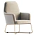 Contemporary Jamie Lounge Chair 3D model small image 2