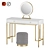 Vanity Console ISIDA with Stool 3D model small image 1