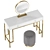 Vanity Console ISIDA with Stool 3D model small image 2