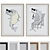 Modern Fish Portrait Picture Frame Set 3D model small image 1