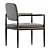 Minotti Yoko Chair: Modern Elegance 3D model small image 3