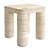 Modern Poodle Marble Side Tables 3D model small image 3