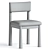 Sleek Modern Dining Chair 3D model small image 3