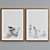 Modern Dog Picture Frame Set 3D model small image 4