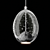 Glass Droplet Pendant Light 3D model small image 1