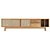  Natural Wood Media Console 79 3D model small image 2