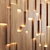 Illuminated 3D Pine Wall Panel 3D model small image 4
