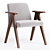 Elegant Modern Libera Armchair Design 3D model small image 1