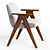 Elegant Modern Libera Armchair Design 3D model small image 2