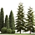 Evergreen Landscape Plant Set - 1155 3D model small image 3