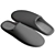 Cozy Geometric House Slippers 3D model small image 9