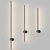 Minimalist Metal Linear Wall Sconce 3D model small image 1