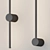 Minimalist Metal Linear Wall Sconce 3D model small image 2