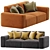 Sophisticated Norman Sofa by Cazarina 3D model small image 5