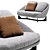 Elegant Minotti Lido Sofa 3D model small image 3