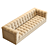 Lux Velvet Tufted 111" Sofa 3D model small image 2