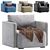Modern Enfield Armchair Design 3D model small image 1