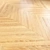 High-Quality Modular Wood Flooring 3D model small image 3