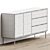Sleek Whitebird Sideboard Design 3D model small image 3
