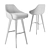 Modern Swivel Bar Stool - Poly 24028 3D model small image 4