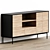 Modern Minimalist Blackbird Sideboard 3D model small image 2