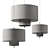 Stylish Anderan Fabric Lampatron Chandelier 3D model small image 2