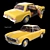 Retro Mercedes 280SL Rigged Model 3D model small image 1