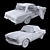 Retro Mercedes 280SL Rigged Model 3D model small image 7