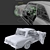 Retro Mercedes 280SL Rigged Model 3D model small image 8