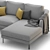 Modern Corner Sofa Lebom RONDO 3D model small image 3