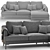 Modern Corner Sofa Lebom RONDO 3D model small image 5
