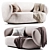 Grado Swell 2-Seater Sofa 3D model small image 1