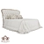Handcrafted Bed Nicole Customizable 3D model small image 1
