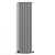 Modern White Double Vertical Radiator 3D model small image 3