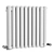 Salvador White Double Horizontal Radiator 3D model small image 1