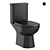 Nuie Lawton Compact White Toilet 3D model small image 2