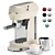 Retro Style Espresso Coffee Machine 3D model small image 2