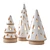 Glazed Ceramic Christmas Trees 3D model small image 1